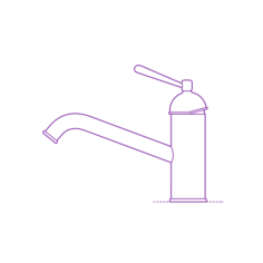 Fixtures Kitchen Faucets Ikea Vattnet Faucet Simple Line Art Svg, Free Vectors File